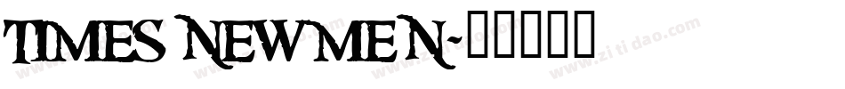 TIMES NEW MEN字体转换